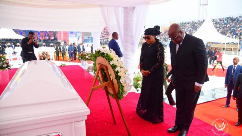 RDC: Le président de la République a rendu un dernier hommage à madame blanche Tunasi