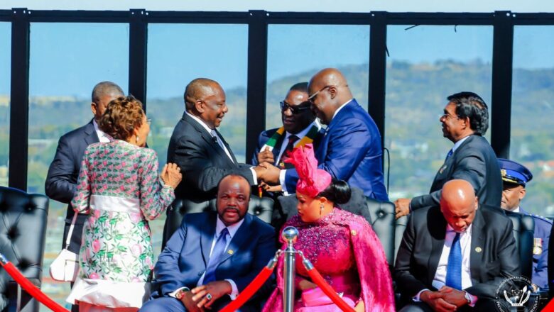 RDC:Investiture du président Cyril Ramaphosa Félix Tshisekedi a félicité son homologue pour sa réélection