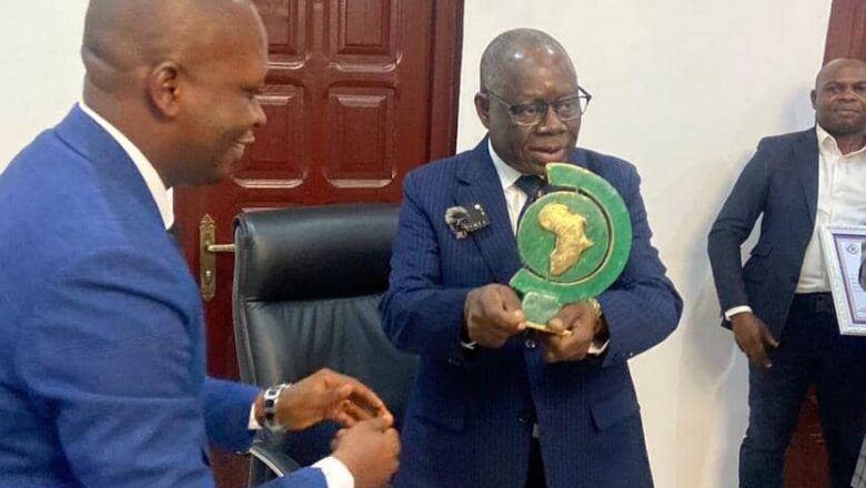 RC:Emmanuel Ollita Ondongo président de la Haute Autorité de lutte contre la corruption primé par DIJPE