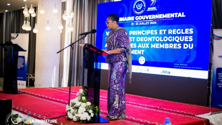 RDC:Être ministre n’est pas une profession c’est un mandat,une mission dixit Judith Suminwa