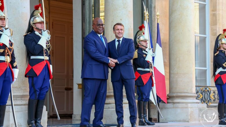 France:Un probable dialogue entre Kinshasa et Kigali au centre d’un tête-à-tête entre Félix Tshisekedi et Emmanuel Macron à l’Élysée 