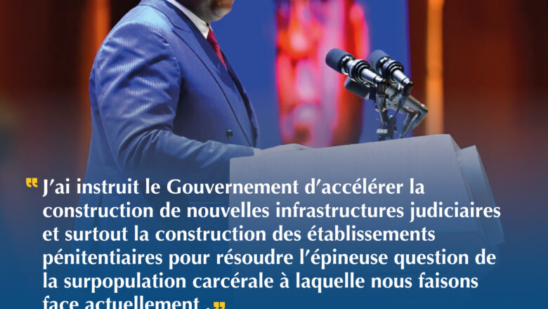 RDC:Les états généraux de la Justice notre justice sera purgée de ses fléaux dixit Félix Tshisekedi à l’ouverture de ses assises du 6 au 13 nov. à Kinshasa