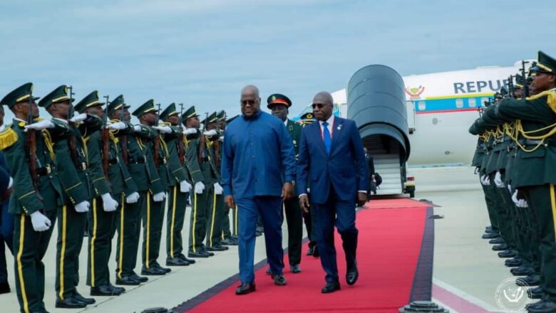 Angola:Félix Tshisekedi est arrivé dans la matinée à Lobito pour une réunion sur le corridor de Lobito