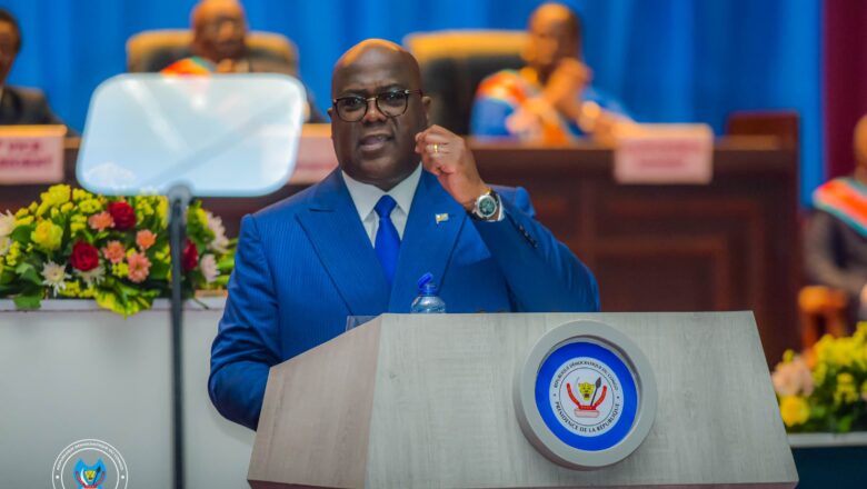 RDC:Félix Tshisekedi a tenu son discours sur l’État de la nation devant les deux chambres du parlement réunies en congrès