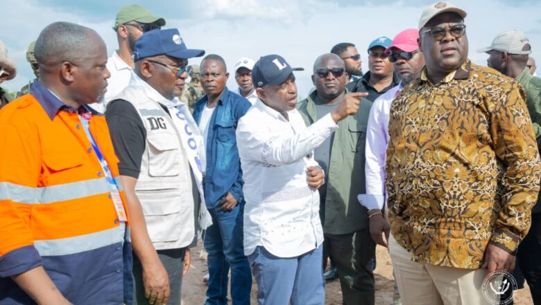 RDC:Félix Tshisekedi a inspecté les travaux de la route de Kalamba-mbuji