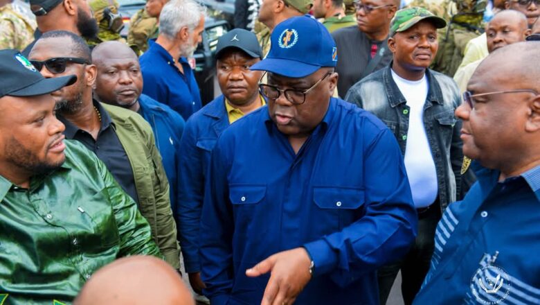 RDC : Félix Tshisekedi inspecte les voiries autour du Grand Marché Central