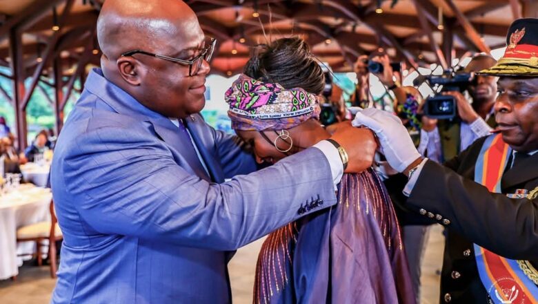 RDC:Mme Safia Ibrahim-Netter décorée ce mercredi par le Président de la République