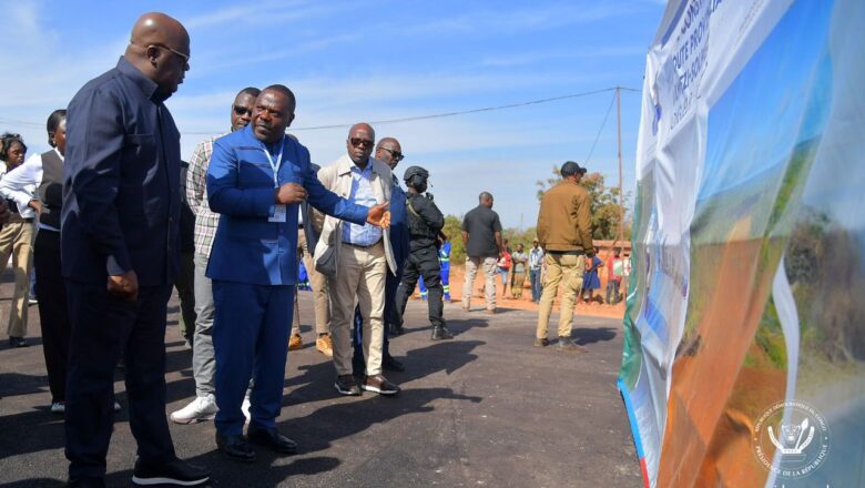 RDC:Le Président de la République a inspecté les travaux de la route Kolwezi-Solwezi du Lualaba