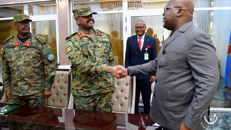 RDC:Le Chef de l’Etat a accordé une audience au général Ougandais Muhoozi Kainerugaba