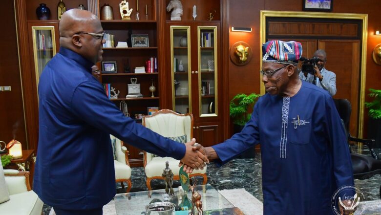 RDC:Crise sécuritaire dans l’Est du pays Félix Tshisekedi a reçu Olusegun Obasanjo, facilitateur de L’EAC / SADC