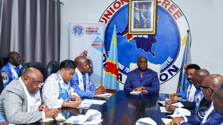 RDC:Président de la République face aux cadres de l’USN lance un appel à la cohésion et l’ unité nationale
