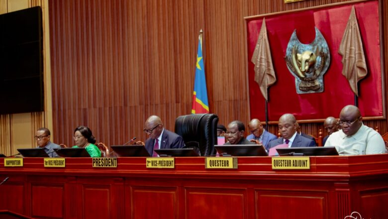 RDC:Le Sénat examine et adopte le calendrier des matières de la session ordinaire de septembre