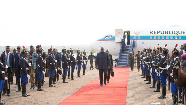 RDC:Félix Tshisekedi est arrivé ce dimanche à Mbuji-Mayi