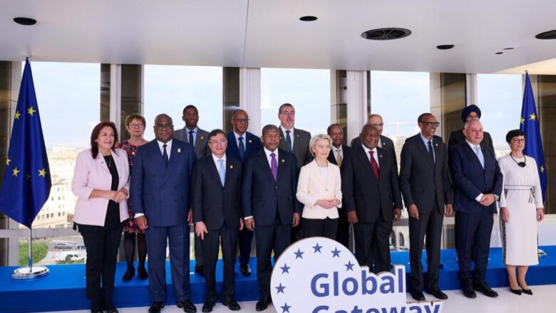 Belgique:Félix Tshisekedi accueilli par une foule de Congolais à son arrivée au Global Gateway Forum.