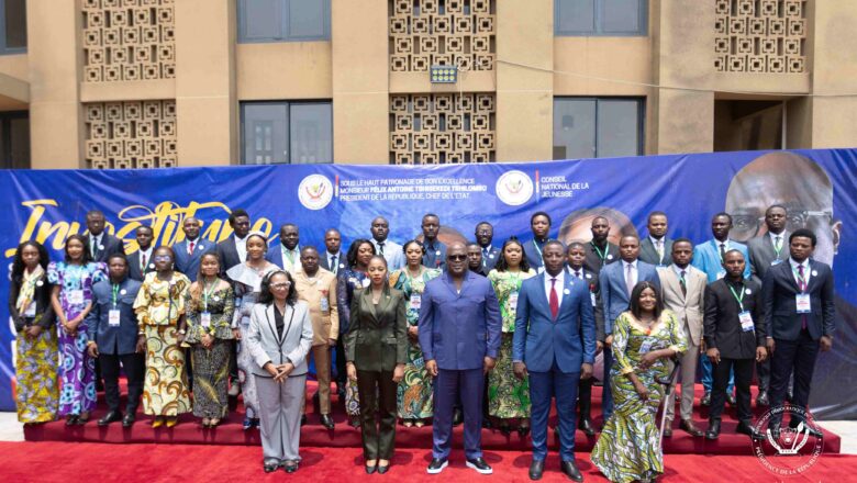 RDC:Le Chef de l’État a investi, ce le nouveau bureau du Conseil national de la jeunesse ( CNJ)