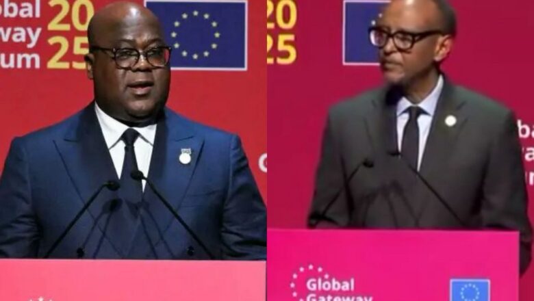 Belgique:La guerre  communicationlle  entre Tshisekedi et Kagame sur la crise de l’Est de la RDC à Global Gateway Forum