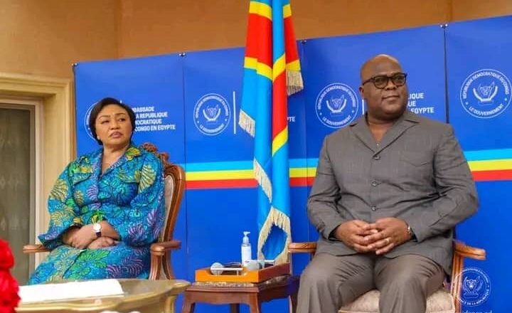 Egypte:Félix Tshisekedi clôture son séjour au Caire par une rencontre avec la diaspora congolaise et fait le point sur les processus de paix dans l’Est du pays