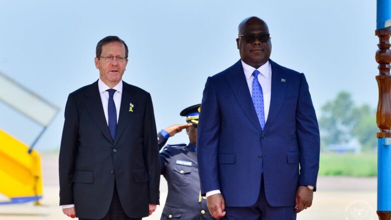Rdc-Israel : Visite historique du Président de l’état d’Israel Isaac Herzog à Kinshasa