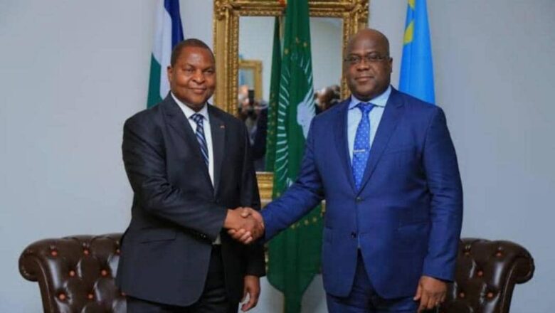 RDC:Félix Tshisekedi félicite Faustin-Archange Touadéra pour sa réélection à la tête de la Centrafrique