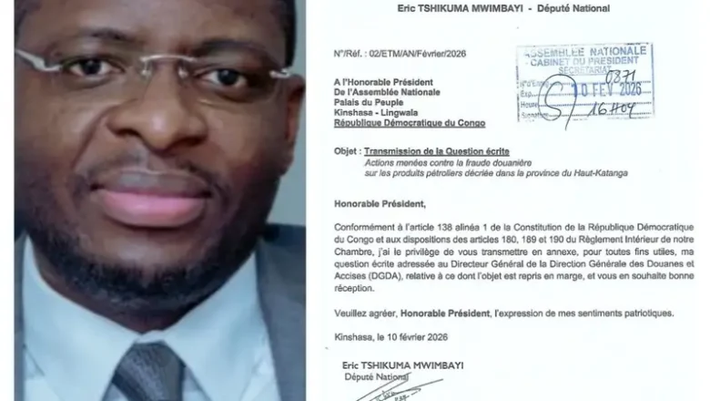 RDC:Éric Tshikuma saisit la DGDA pour faire la lumière sur la fraude douanière dans le secteur pétrolier au Haut-Katanga ‎