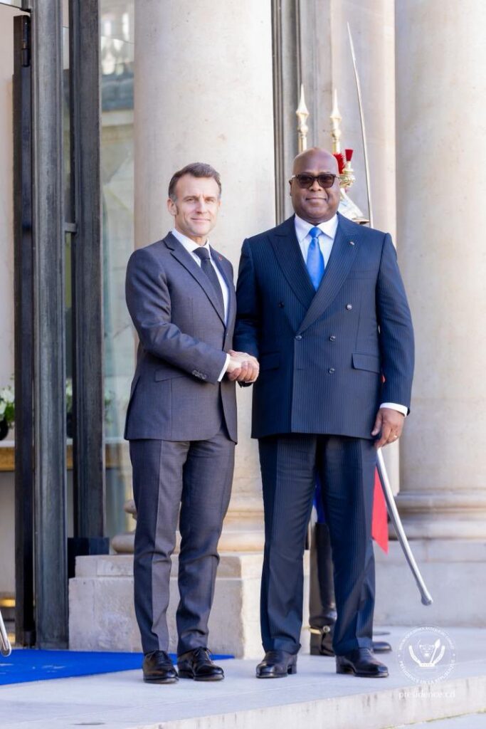 France:Rencontre stratégique  entre Félix Tshisekedi et Emmanuel Macron au Palais de l’Élysée
