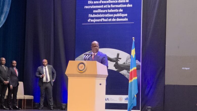 RDC:J&rsquo;instruis la construction d&rsquo;un campus de l&rsquo;ENA dixit Félix Tshisekedi lors de la cérémonie de 10 ans de l&rsquo;école nationale d&rsquo;administration