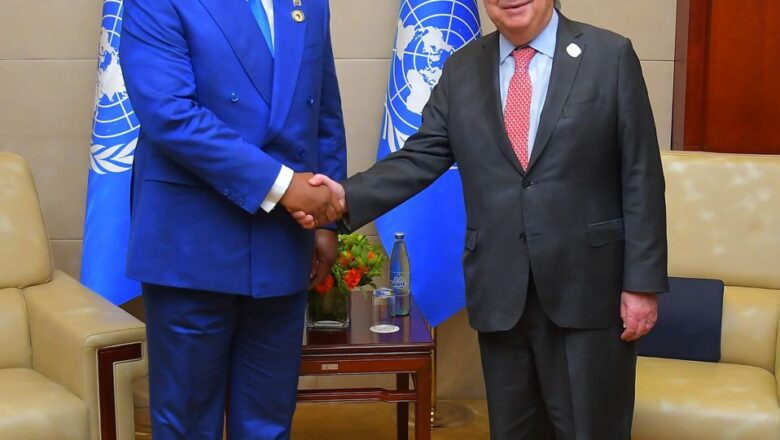 Ethiopie:l&rsquo;état de la situation sécuritaire dans la région des Grands Lacs au centre d&rsquo;échanges entre Félix Tshisekedi et Antonio Guterres