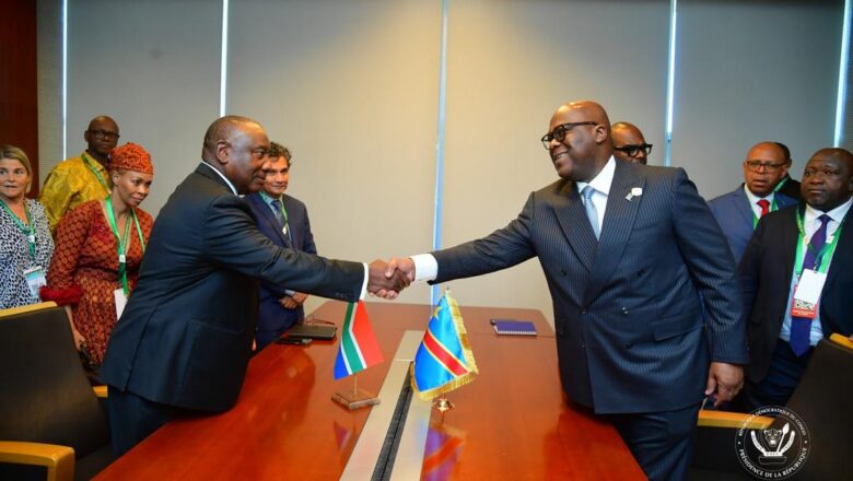 Ethiopie:Félix Tshisekedi échange avec Cyril Ramaphosa, la paix en RDC et les minerais stratégiques au centre des discussions