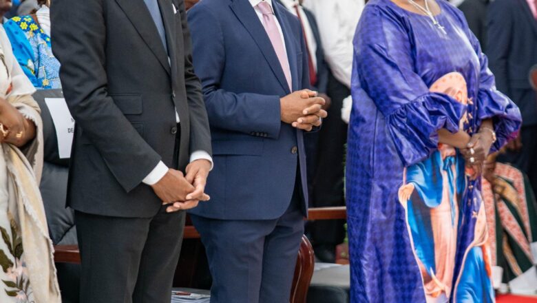RDC:Patrick Muyaya et Guillaume N&rsquo;gefa à la cérémonie d&rsquo;inauguration de Mariapolis à Kolwezi