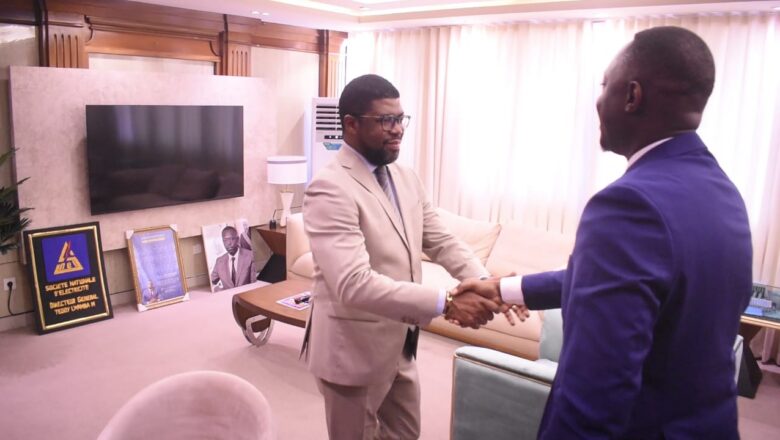 RDC:Serge Khonde échange avec le DG Teddy Lwamba sur la desserte électrique dans le Haut-Katanga