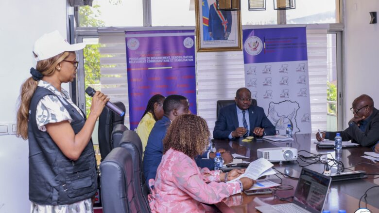 RDC:Le P-DDRCS renforce la vulgarisation de sa stratégie nationale pour la paix et la stabilisation