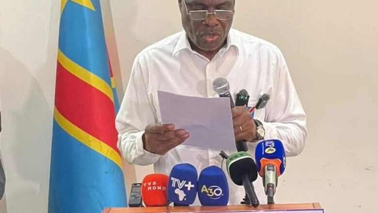 RDC:Martin Fayulu met en garde contre toute révision constitutionnelle et appelle à un dialogue national inclusif
