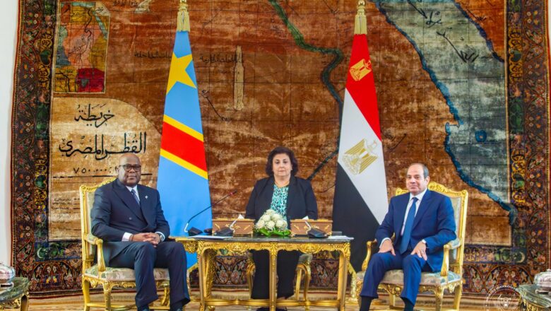 Égypte:Félix Tshisekedi  et abdel fattah al-sissi scellent quatre accords majeurs de coopération