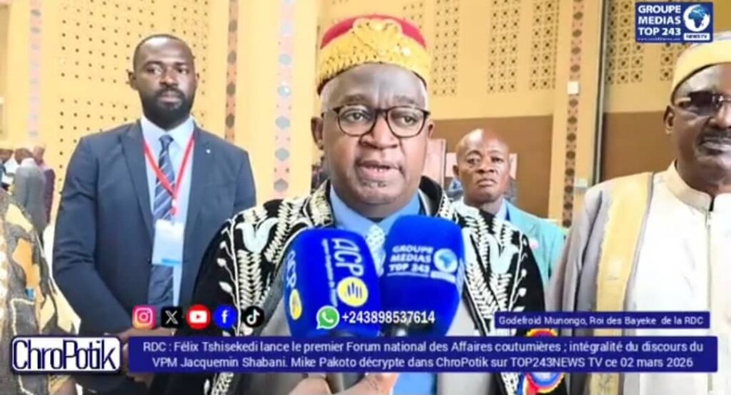 RDC:OIF,Le Mwami Mwenda Bantu mobilise l’autorité coutumière africaine derrière la candidature de Juliana Lumumba