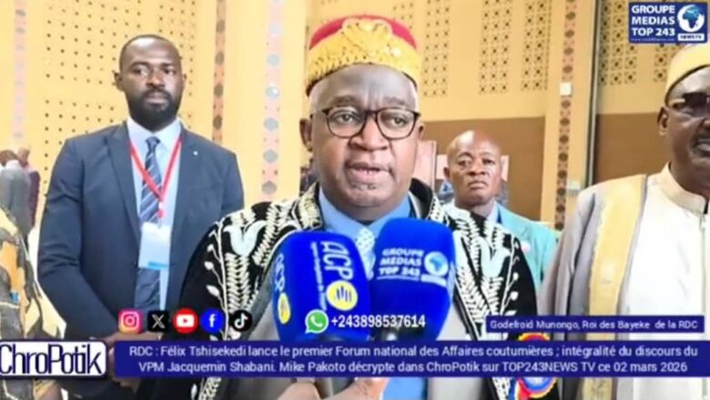 RDC:OIF,Le Mwami Mwenda Bantu mobilise l’autorité coutumière africaine derrière la candidature de Juliana Lumumba
