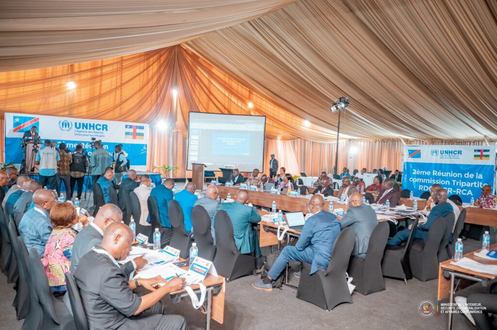 RDC:Kinshasa accueille la 2ᵉ réunion de la Commission Tripartite RDC-HCR-RCA sur le rapatriement des réfugiés