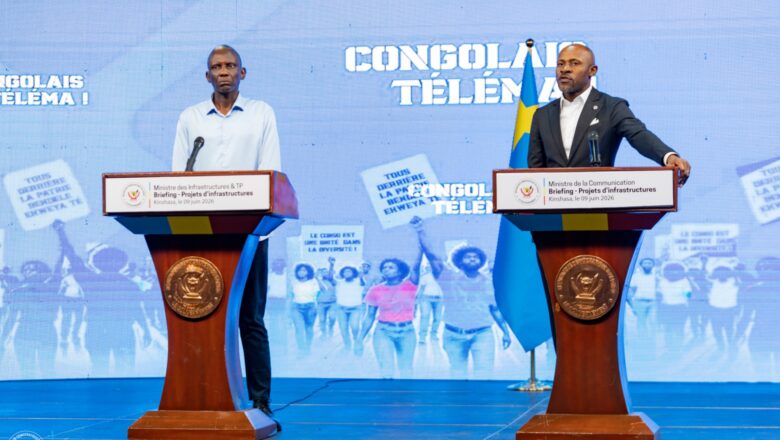 RDC:John Banza et Patrick Muyaya font le point sur les grands chantiers d’infrastructures du pays