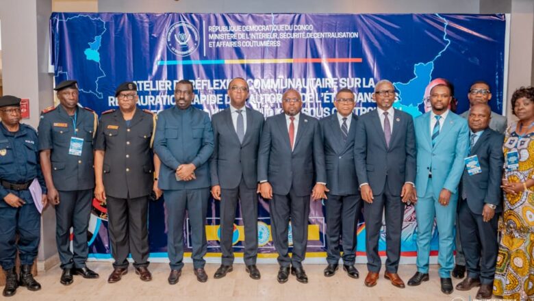 DRC:Jacquemain Shabani Launches Workshop on Restoring State Authority in North and South Kivu