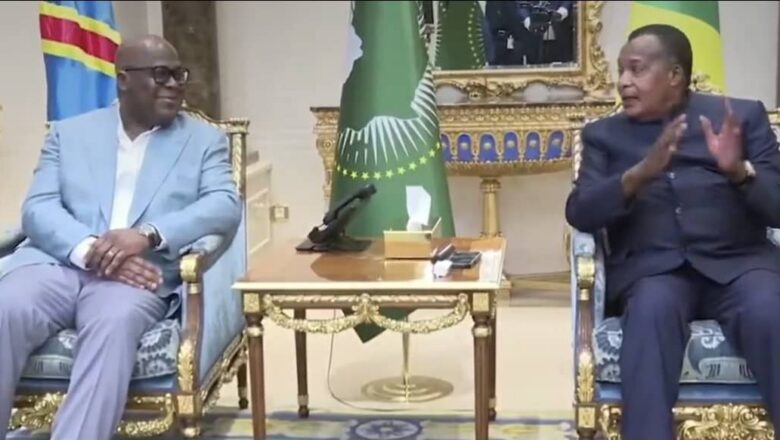 RDC-Congo:Félix Tshisekedi et Denis Sassou N’Guesso évoquent les relations bilatérales à Brazzaville