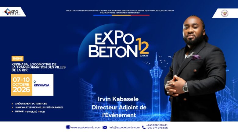 RDC:Irvin Kabasele nommé Directeur Adjoint de l’Événement Expo Beton 2026