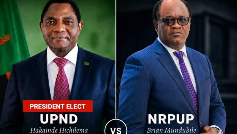 Zambia:Hakainde Hichilema Re-elected for a Second Term with 61.4% of the Vote