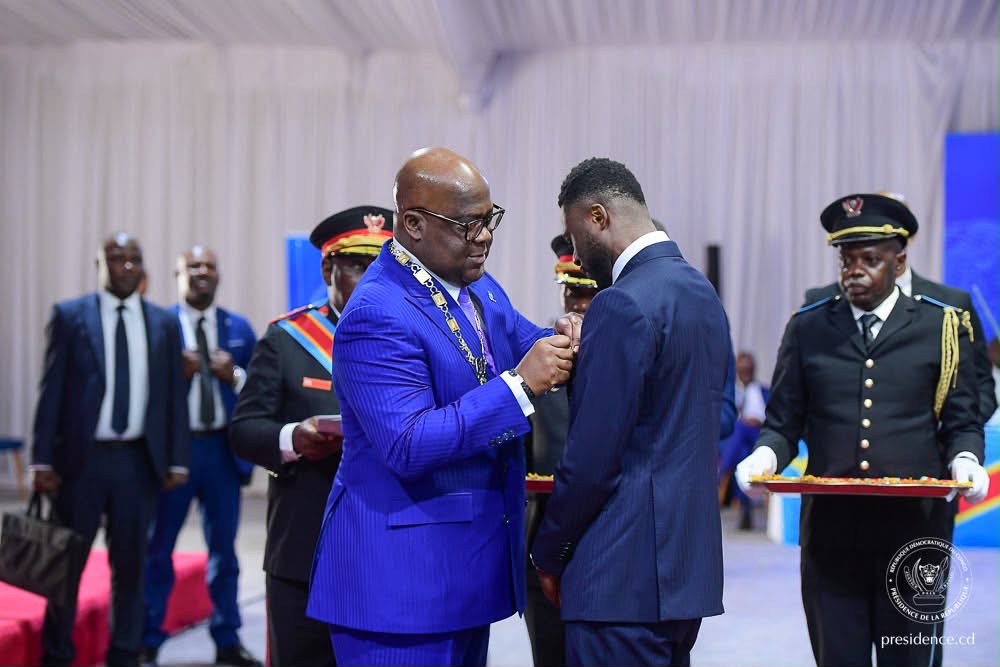 RDC:Félix Tshisekedi décore les Léopards seniors A après leur parcours au Mondial 2026