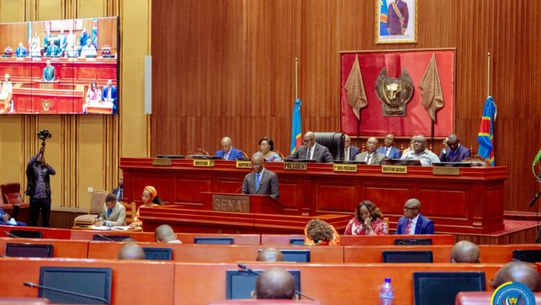 RDC:Le Sénat examine l’état de siège, le Code du numérique et la lutte contre la drépanocytose