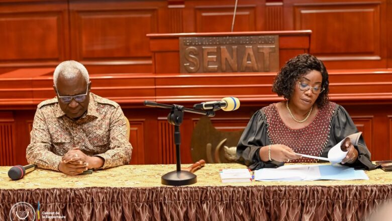 RDC: Nefertiti Ngundiaza installe le trois nouveaux Présidents commissions permanentes au Sénat