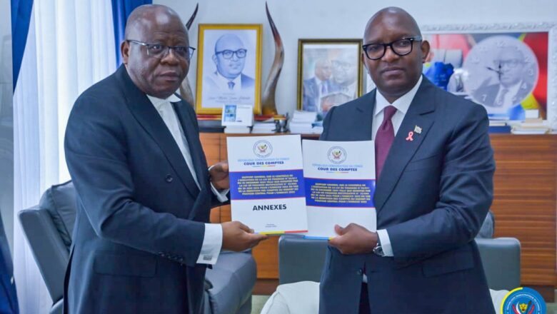 RDC:Sama Lukonde réceptionne le rapport de la Cour des comptes sur l’exécution du budget 2025